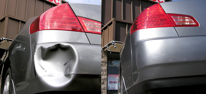 Auto collision repair before & after