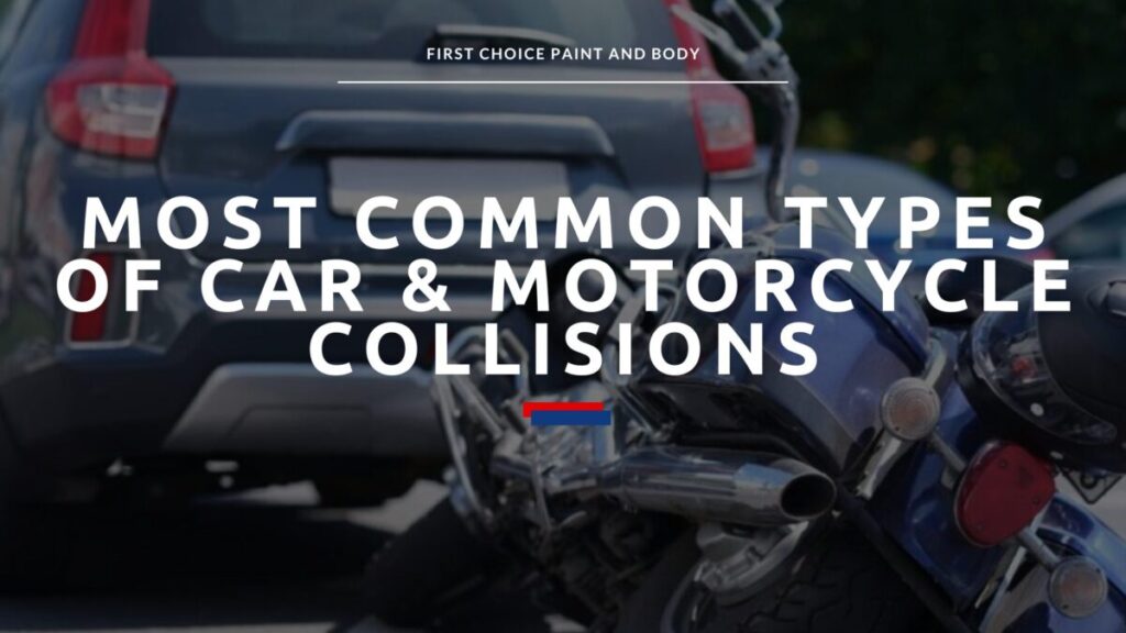 Most Common Types of Car & Motorcycle Collisions graphic