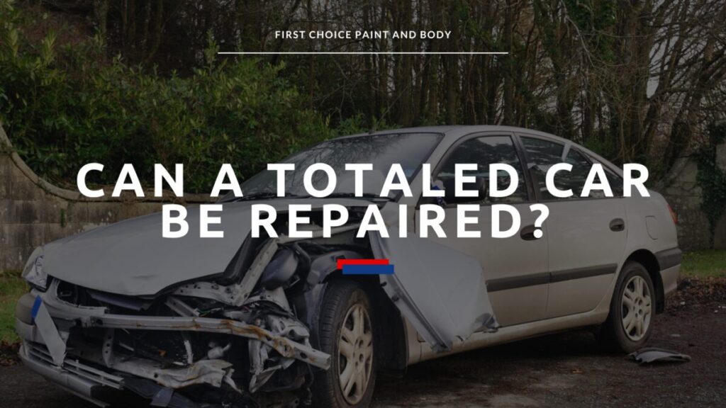 Can a Totaled Car Be Repaired graphic