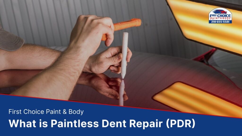 What is Paintless Dent Repair (PDR) graphic image